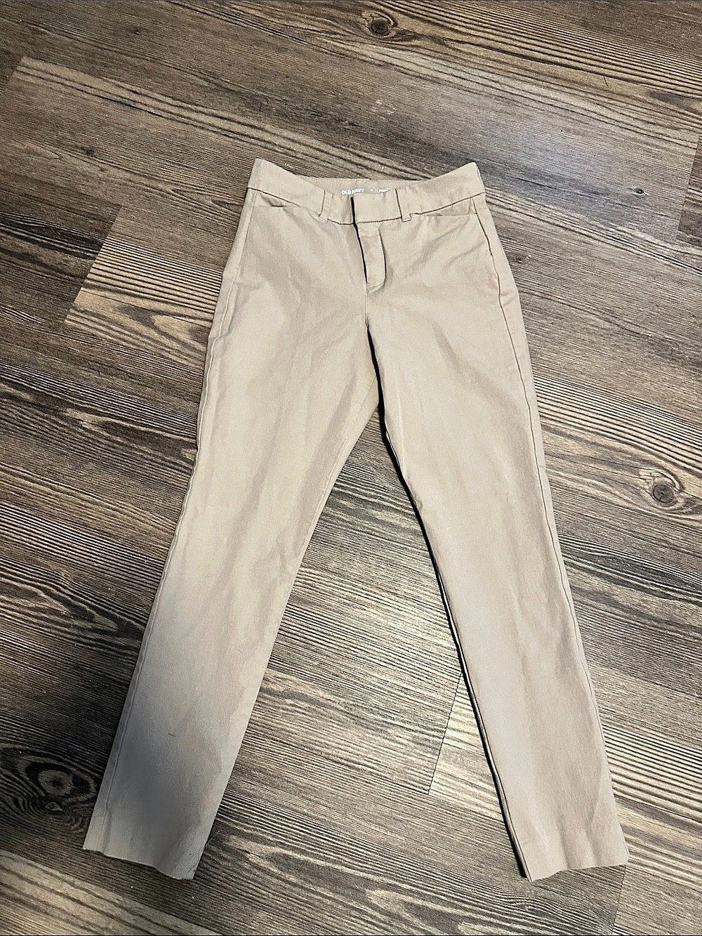 Old Navy Pixie Skinny Straight Leg Beige Pants